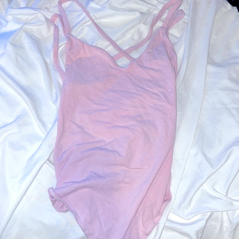 PacSun Ballet Core Open Back Cross Over Body Suit